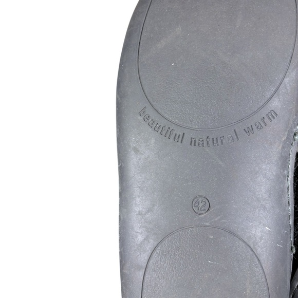 Glerups Black/Grey Wool Felt Boho German Slipper Shoes Size 42 - Picture 4 of 4